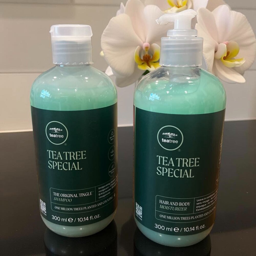 Paul Mitchell Tea Tree Shampoo and Hair & Body Moisturizer 10.14 oz